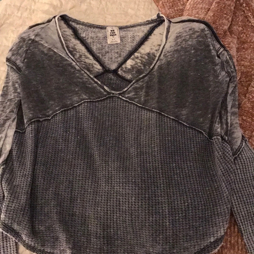 Free people grey top